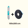 Kit d'installation pour 1 fenêtre de toit 100x200cm pour toit plat