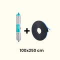 Kit d'installation pour 1 fenêtre de toit 100x250cm pour toit plat
