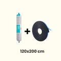 Kit d'installation pour 1 fenêtre de toit 120x200cm pour toit plat