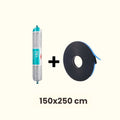 Kit d'installation pour 1 fenêtre de toit 150x250cm pour toit plat