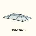 150 x 250 cm Lanterneau de toit régulier