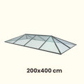 200 x 400 cm Lanterneau de toit régulier