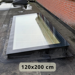 120 x 200 cm Fenêtre de toit pour toit plat, triple vitrage, valeur U: 0,9 W/m²K