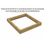 100 x 150 cm Costière isolée en bois (OSB) pour toit en pente