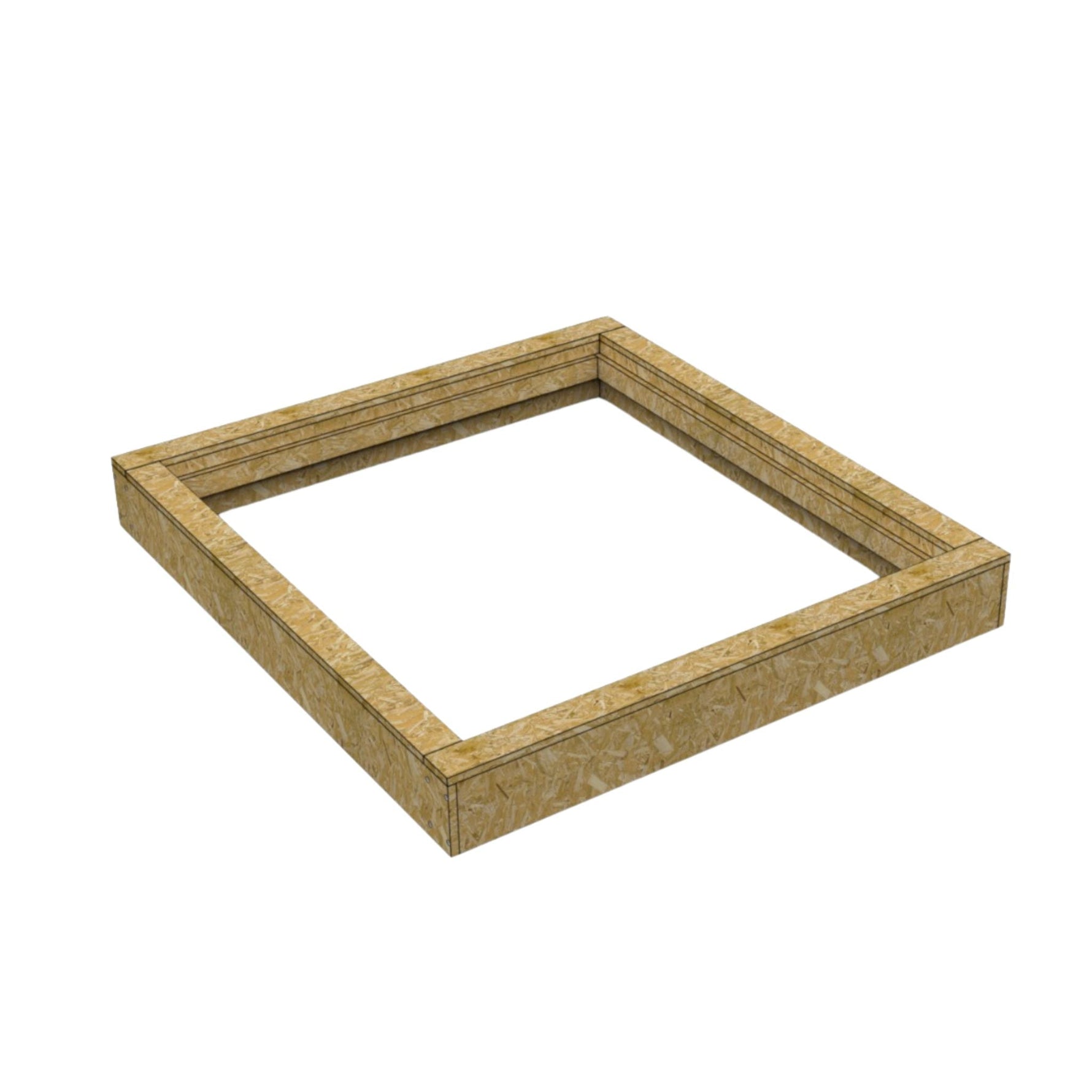 60 x 300 cm Costière isolée en bois (OSB) pour toit en pente