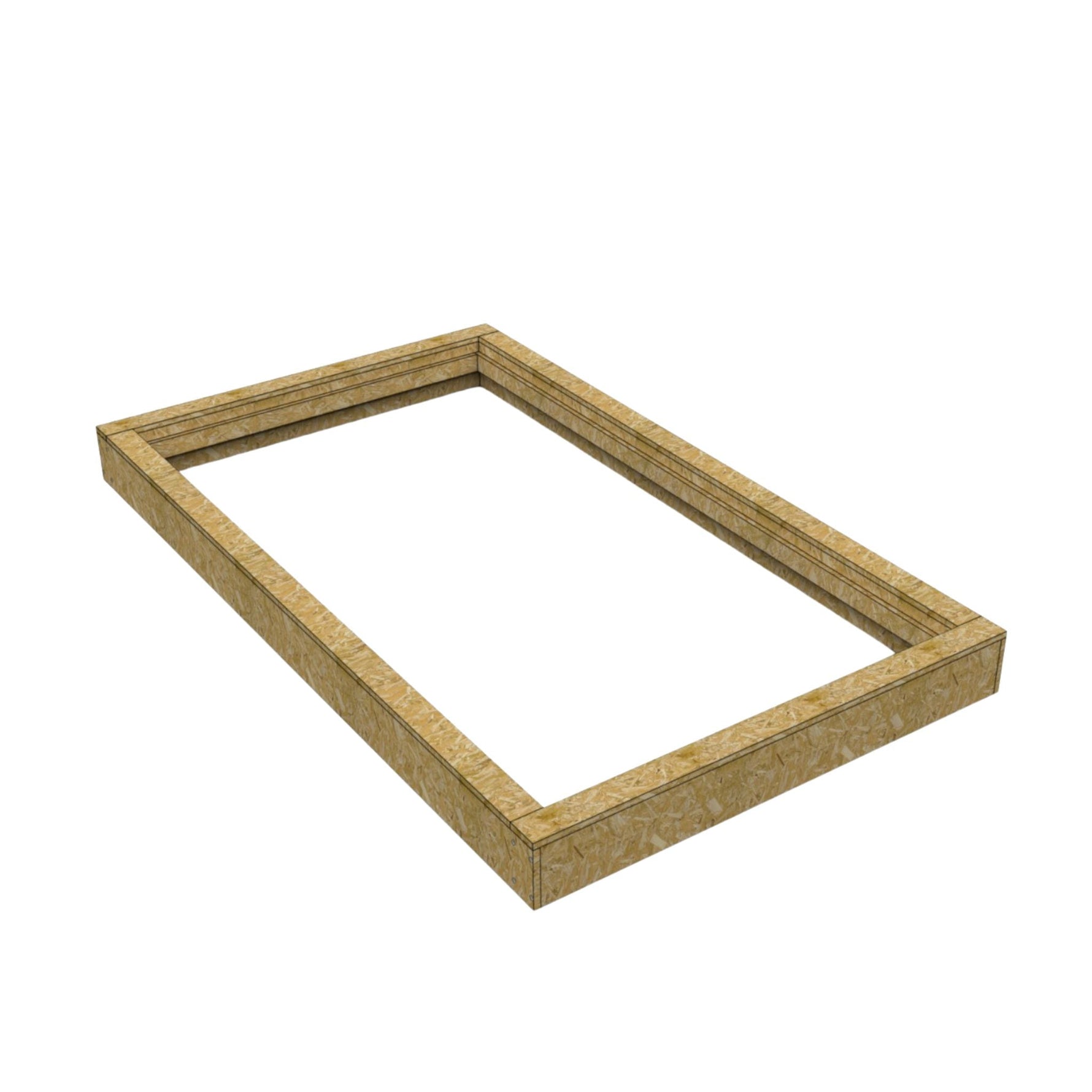 100 x 150 cm Costière isolée en bois (OSB) pour toit en pente