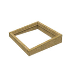 120 x 120 cm Costière isolée en bois (OSB) pour toit plat