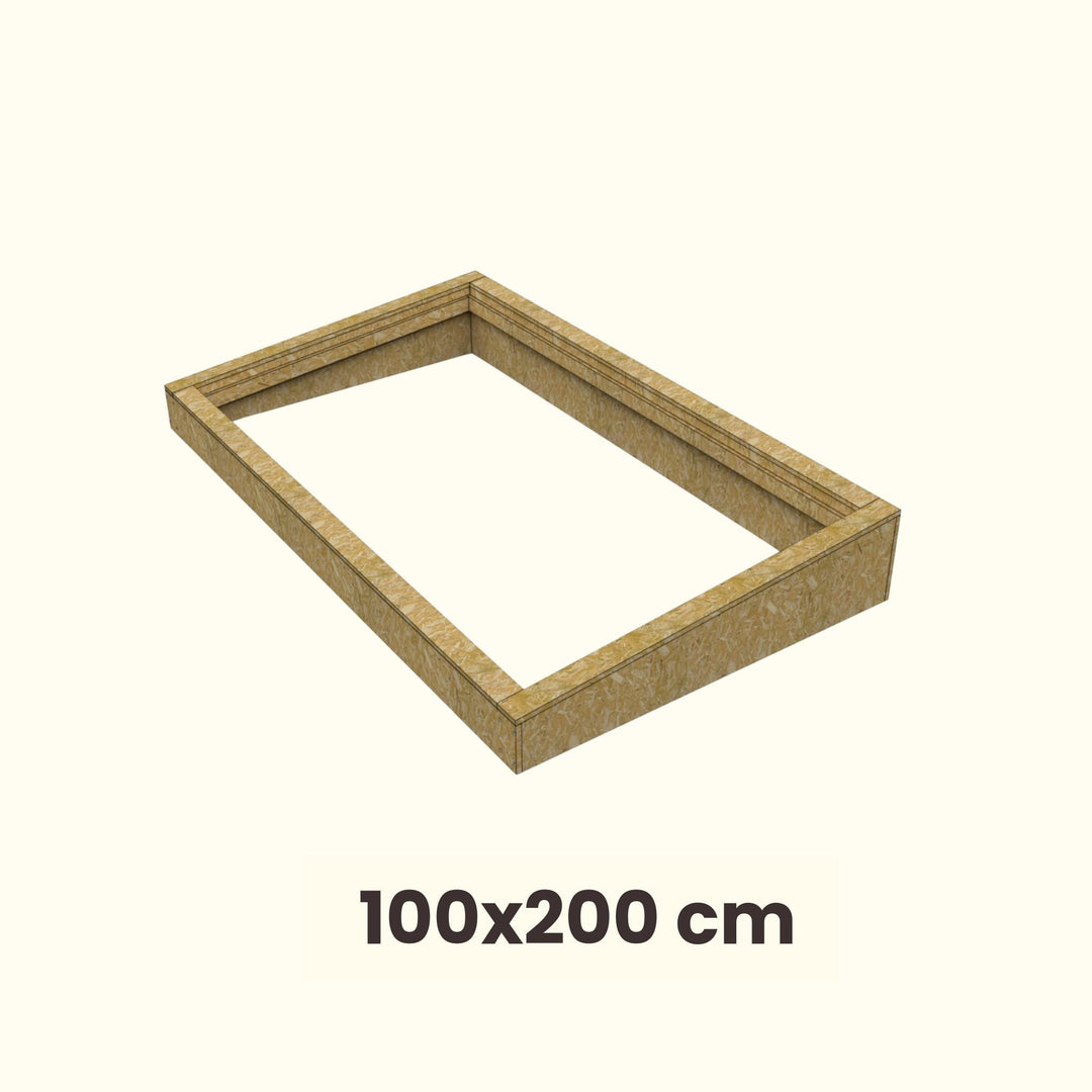 Cadre de toit plat pour fenêtre de toit 100 x 200 cm