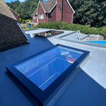 60 x 300 cm Dakraam plat dak, Driedubbel glas, U-waarde: 0,9 W/m²K