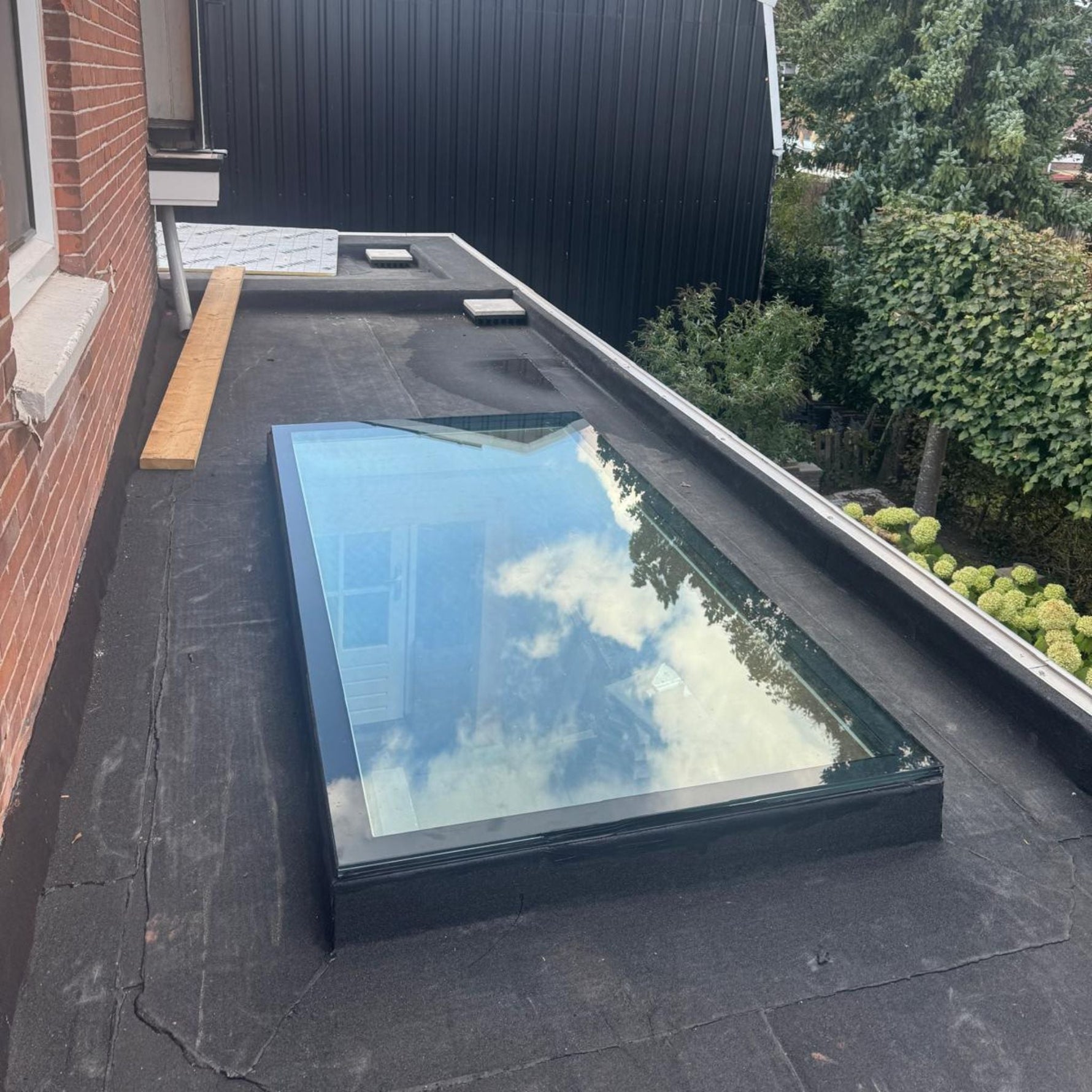 80 x 180 cm Dakraam plat dak, Driedubbel glas, U-waarde: 0,9 W/m²K