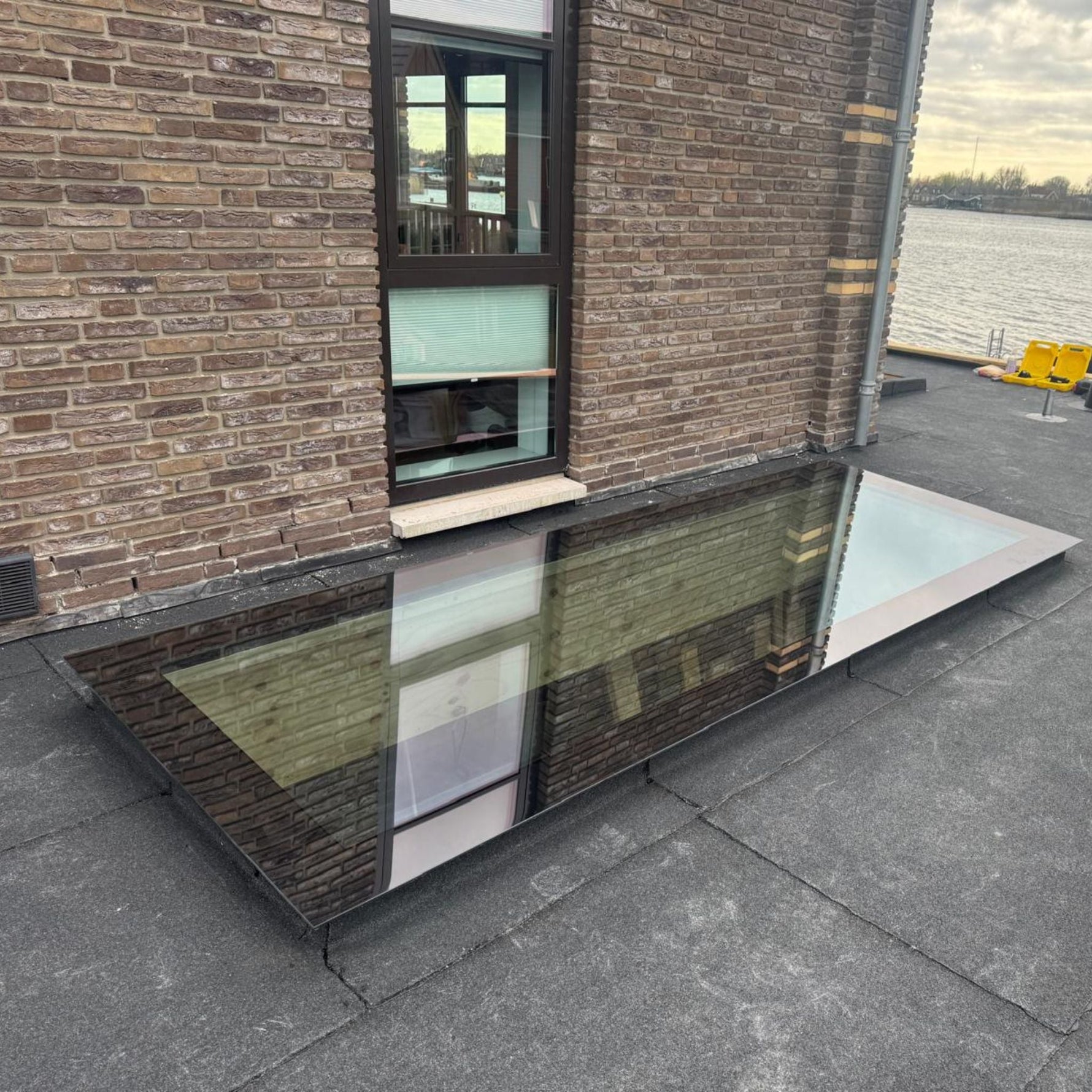 100 x 150 cm Fenêtre de toit pour toit plat, triple vitrage, valeur U: 0,9 W/m²K