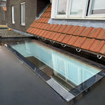 120 x 200 cm Fenêtre de toit pour toit plat, triple vitrage, valeur U: 0,9 W/m²K