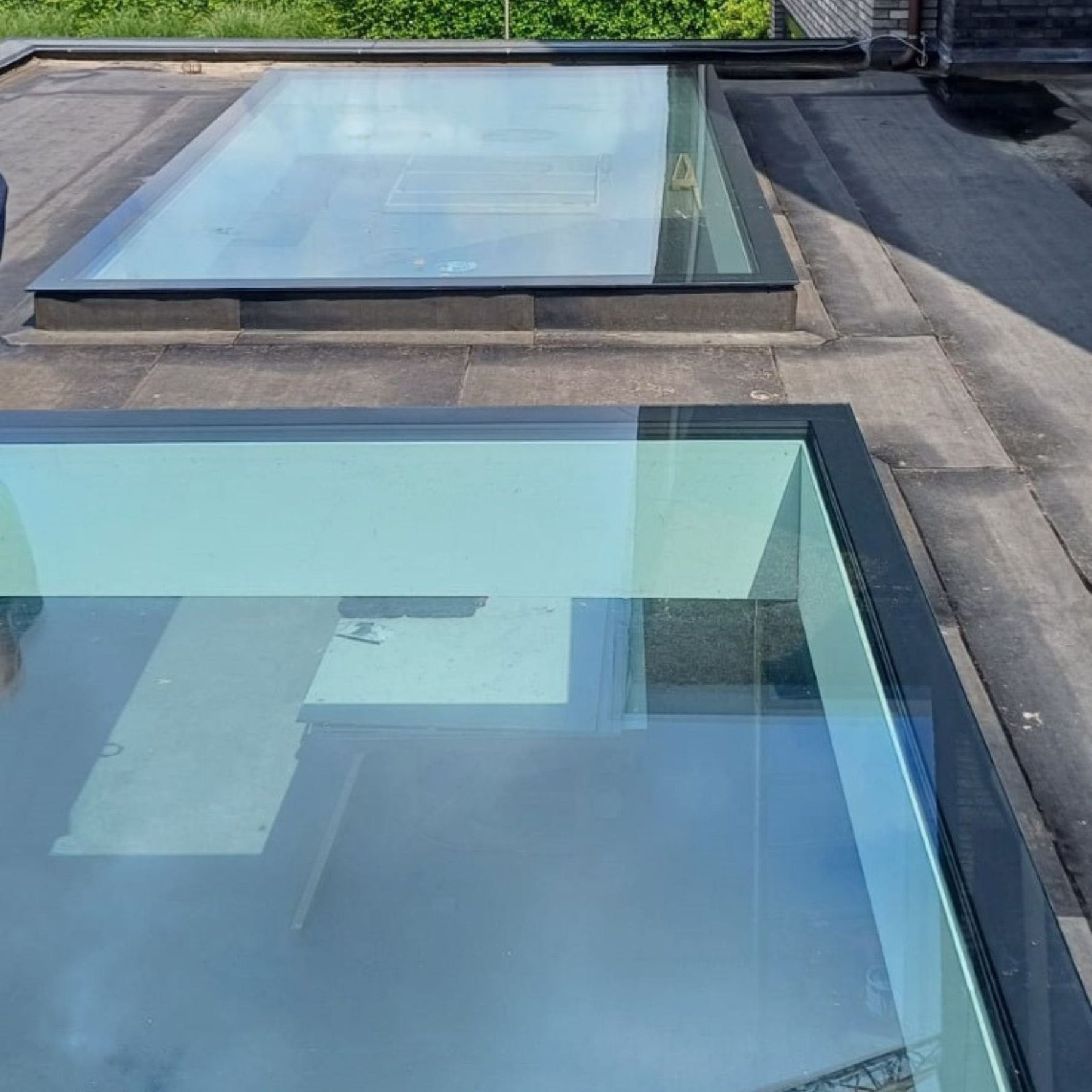 80 x 150 cm Dakraam plat dak, Driedubbel glas, U-waarde: 0,9 W/m²K