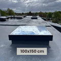 100 x 150 cm Fenêtre de toit en aluminium – Double vitrage