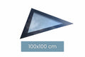 Fenêtre de toit triangulaire 100 x 100 cm, Triple vitrage, Valeur U : 0,9 W/m²K