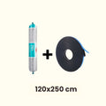 Kit d'installation pour 1 fenêtre de toit 120x250cm pour toit plat