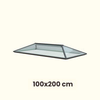 100 x 200 cm Lichtstraat plat dak Hedendaags