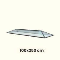 100 x 250 cm Lichtstraat plat dak Hedendaags