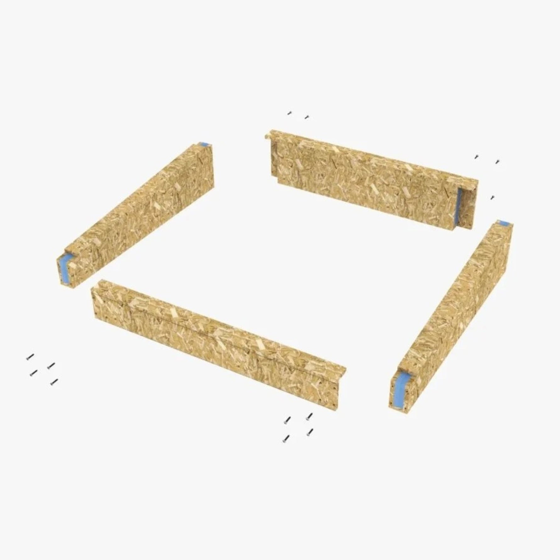 100 x 150 cm Costière isolée en bois (OSB) pour toit en pente
